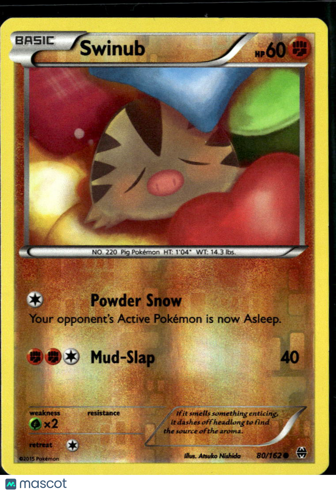 Swinub 2015 BREAKthrough Reverse Holo #80/162