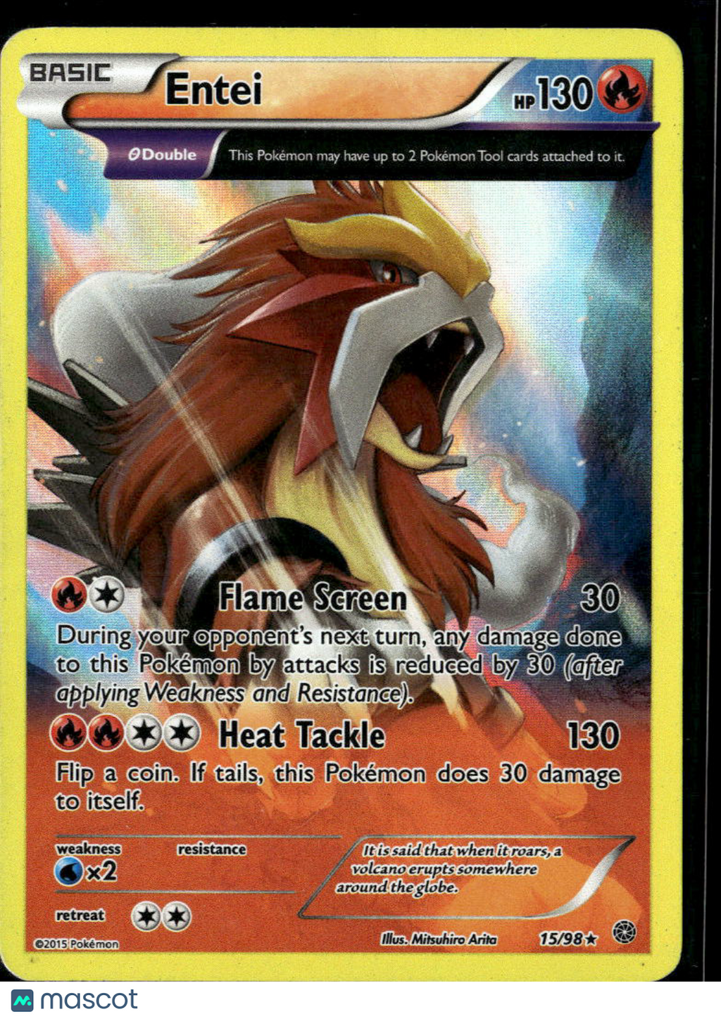 Entei 2015 Ancient Origins Rare #15/98