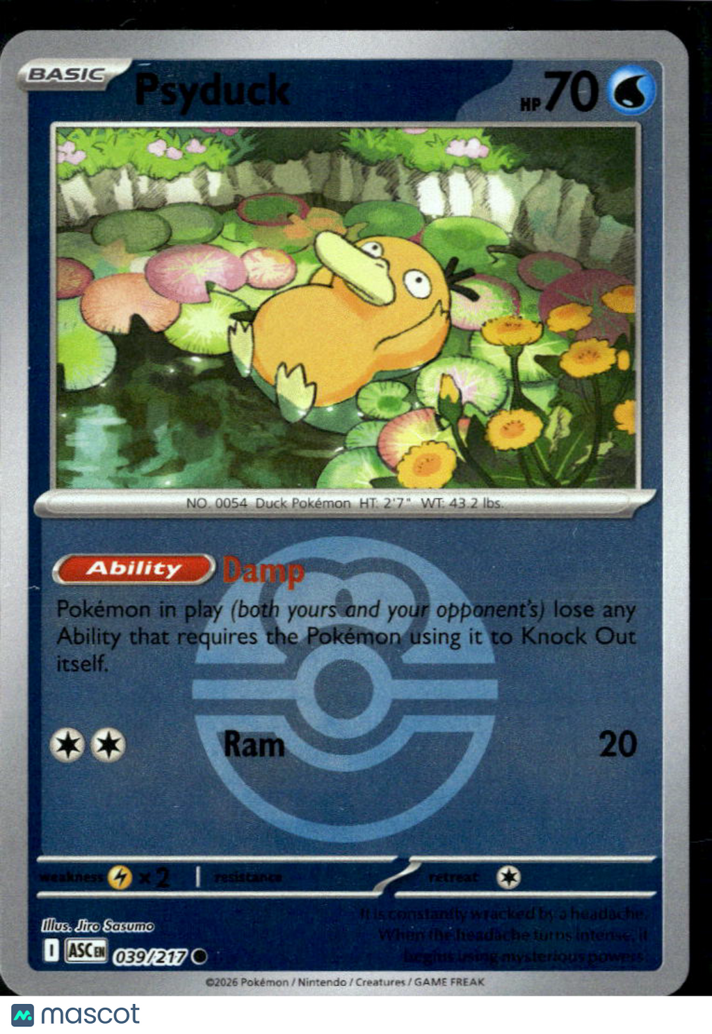 Psyduck 2026 Mega Evolution – Ascended Heroes #39/217