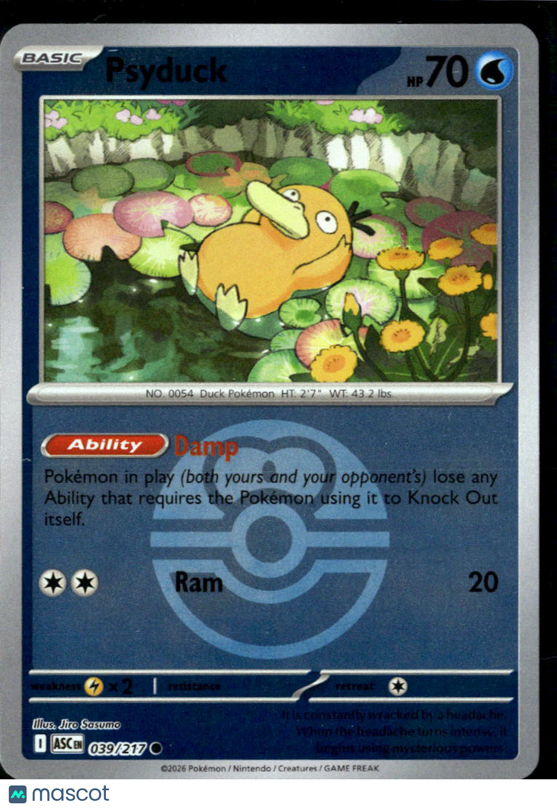 Psyduck 2026 Mega Evolution – Ascended Heroes #39/217