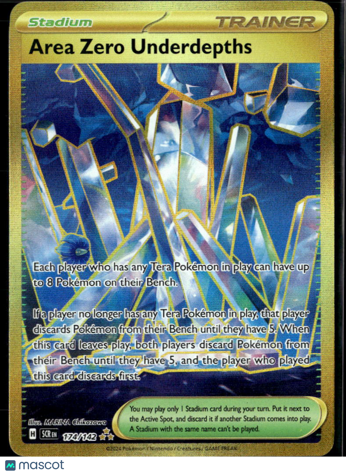 Area Zero Underdepths 2024 Stellar Crown Holo Secret Rare HR #174/142