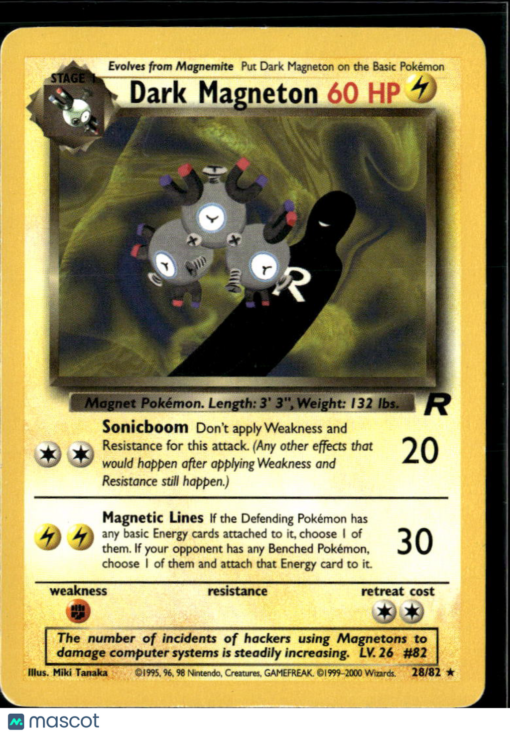 Dark Magneton 2000 Team Rocket Rare #28/82