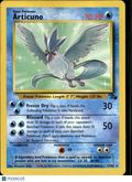 Articuno 1999 Fossil Rare #17/62