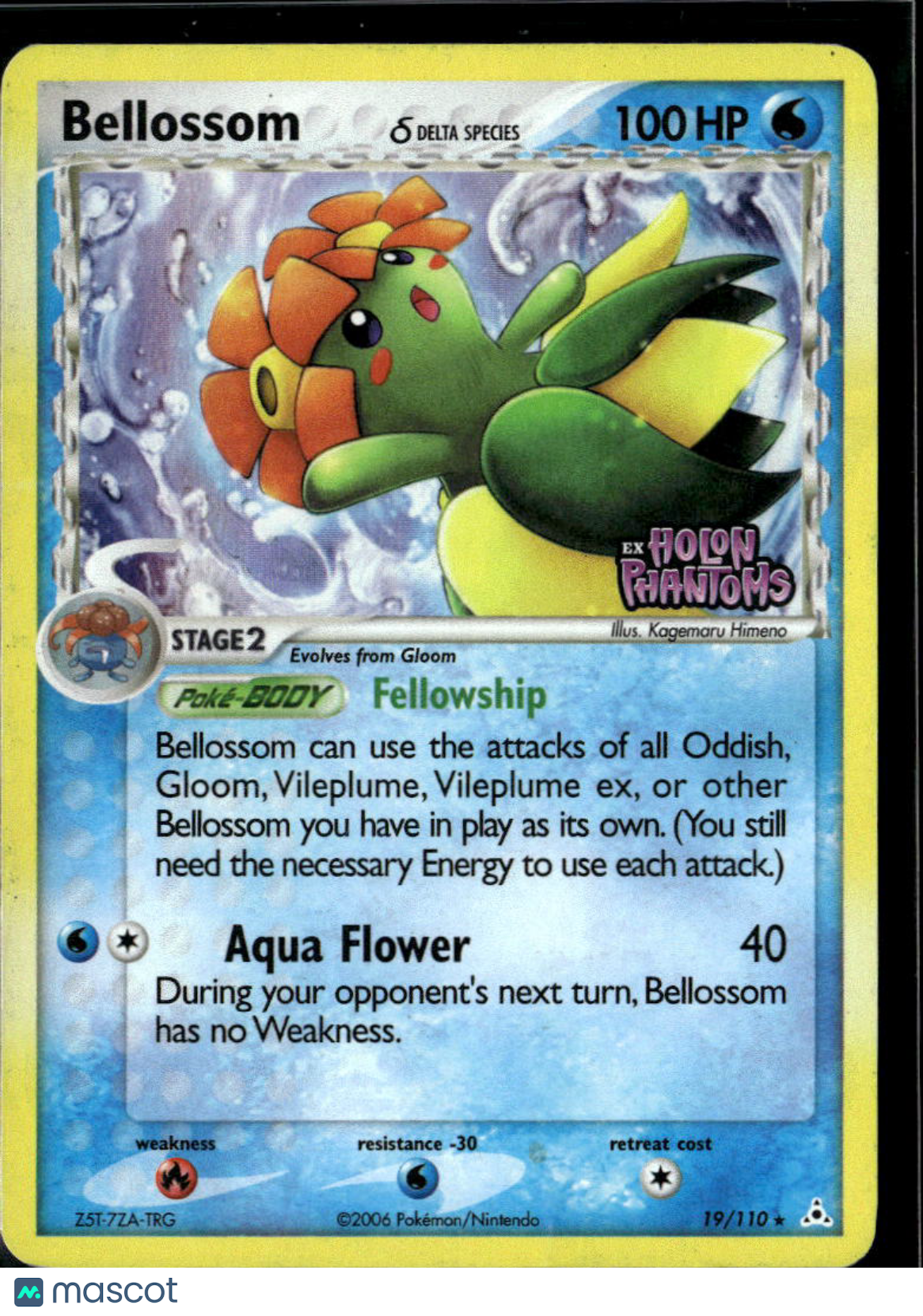 Bellossom 2008 EX Holon Phantoms Reverse Holo Rare #19/110