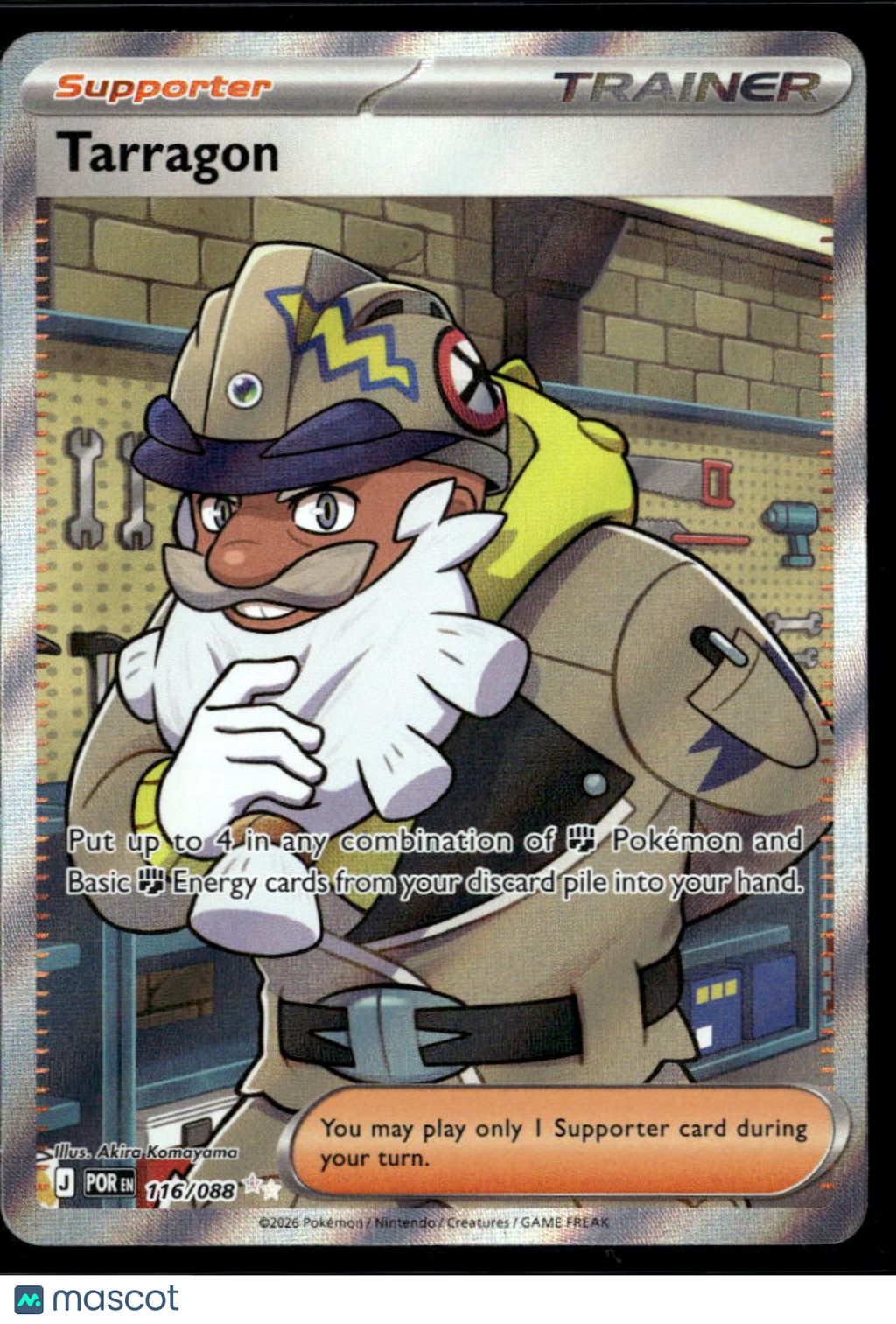 Tarragon 2026 Mega Evolution – Perfect Order Holo Secret Rare SR FA #116/88
