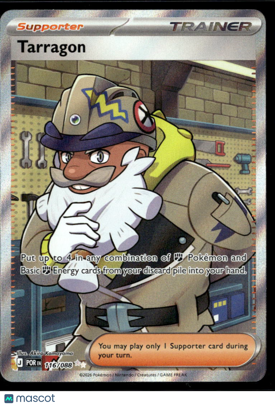 Tarragon 2026 Mega Evolution – Perfect Order Holo Secret Rare SR FA #116/88