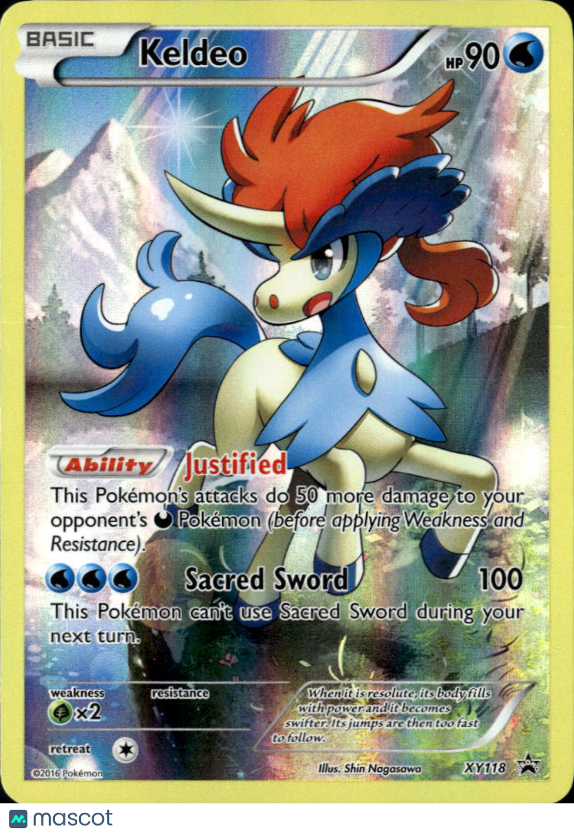 Keldeo XY Holo Black Star Promo #XY118