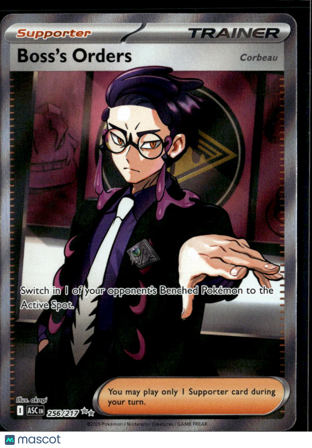 Boss's Orders 2026 – Ascended Heroes Holo Secret Rare UR FA #256/217