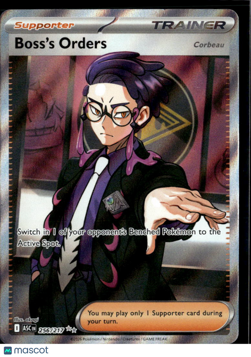 Boss's Orders 2026 – Ascended Heroes Holo Secret Rare UR FA #256/217