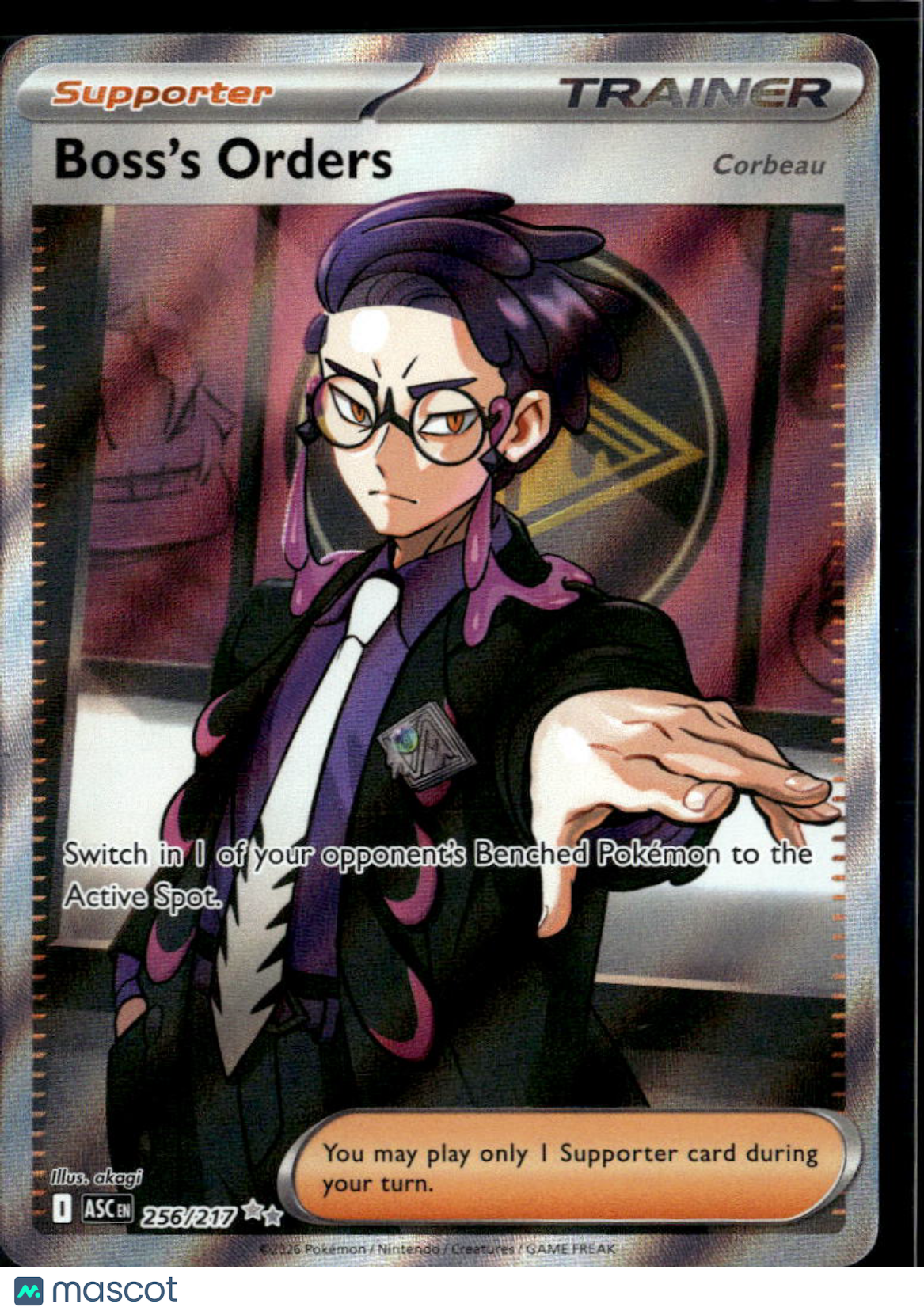 Boss's Orders 2026 – Ascended Heroes Holo Secret Rare UR FA #256/217
