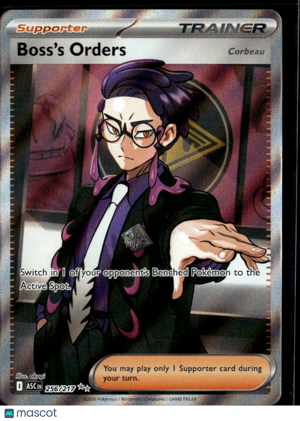 Boss's Orders 2026 – Ascended Heroes Holo Secret Rare UR FA #256/217
