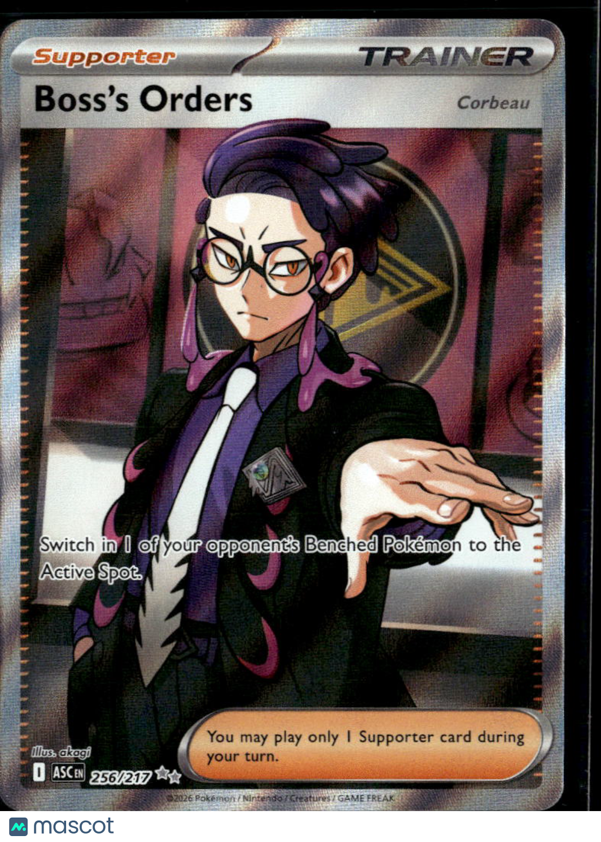 Boss's Orders 2026 – Ascended Heroes Holo Secret Rare UR FA #256/217