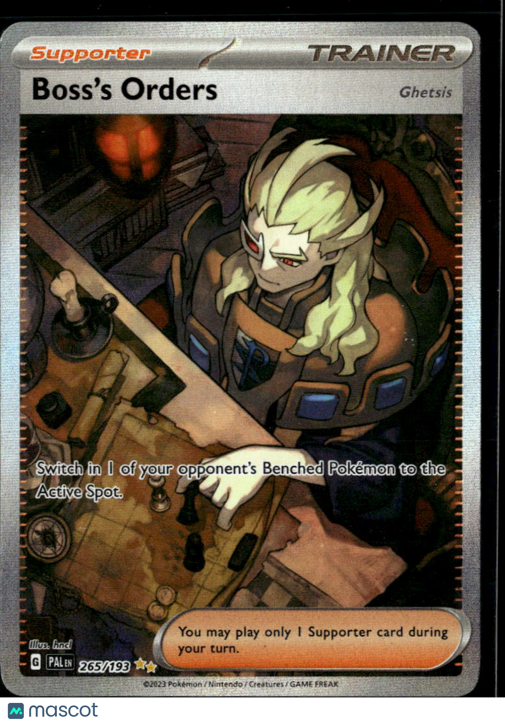 Boss's Orders 2023 Paldea Evolved Holo Secret Rare SAR #265/193