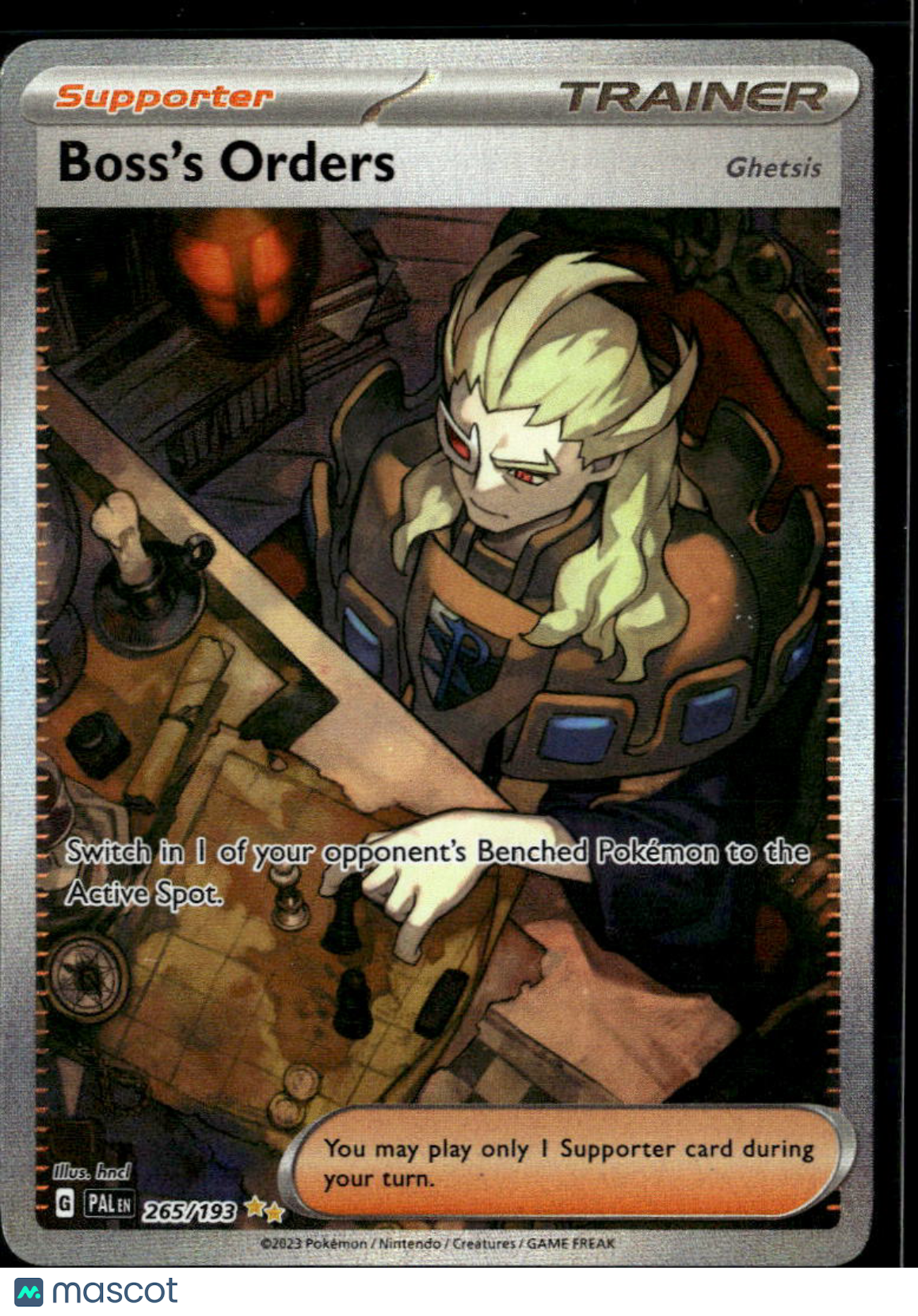 Boss's Orders 2023 Paldea Evolved Holo Secret Rare SAR #265/193