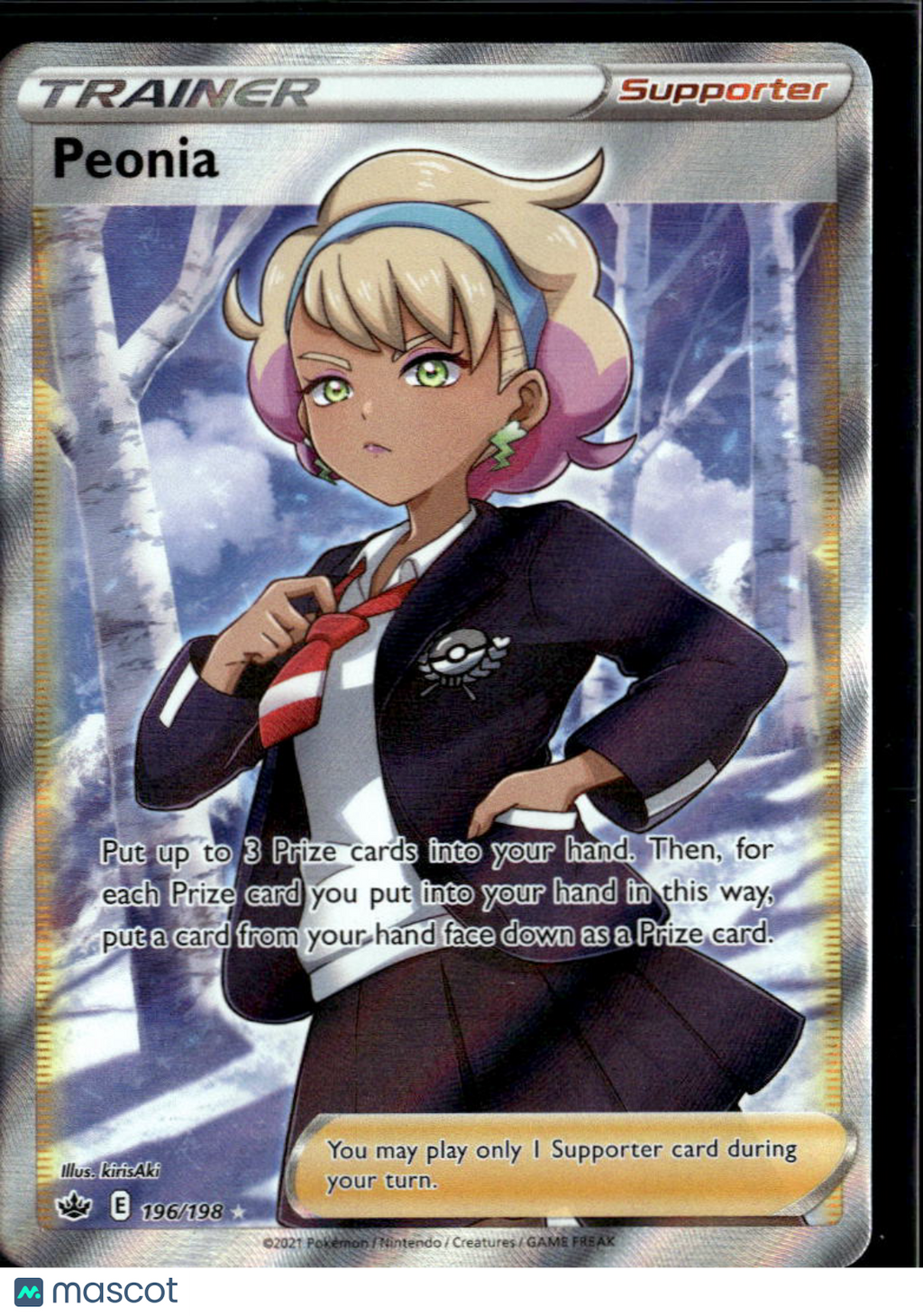 Peonia 2021 Chilling Reign Holo Ultra Rare FA #196/198