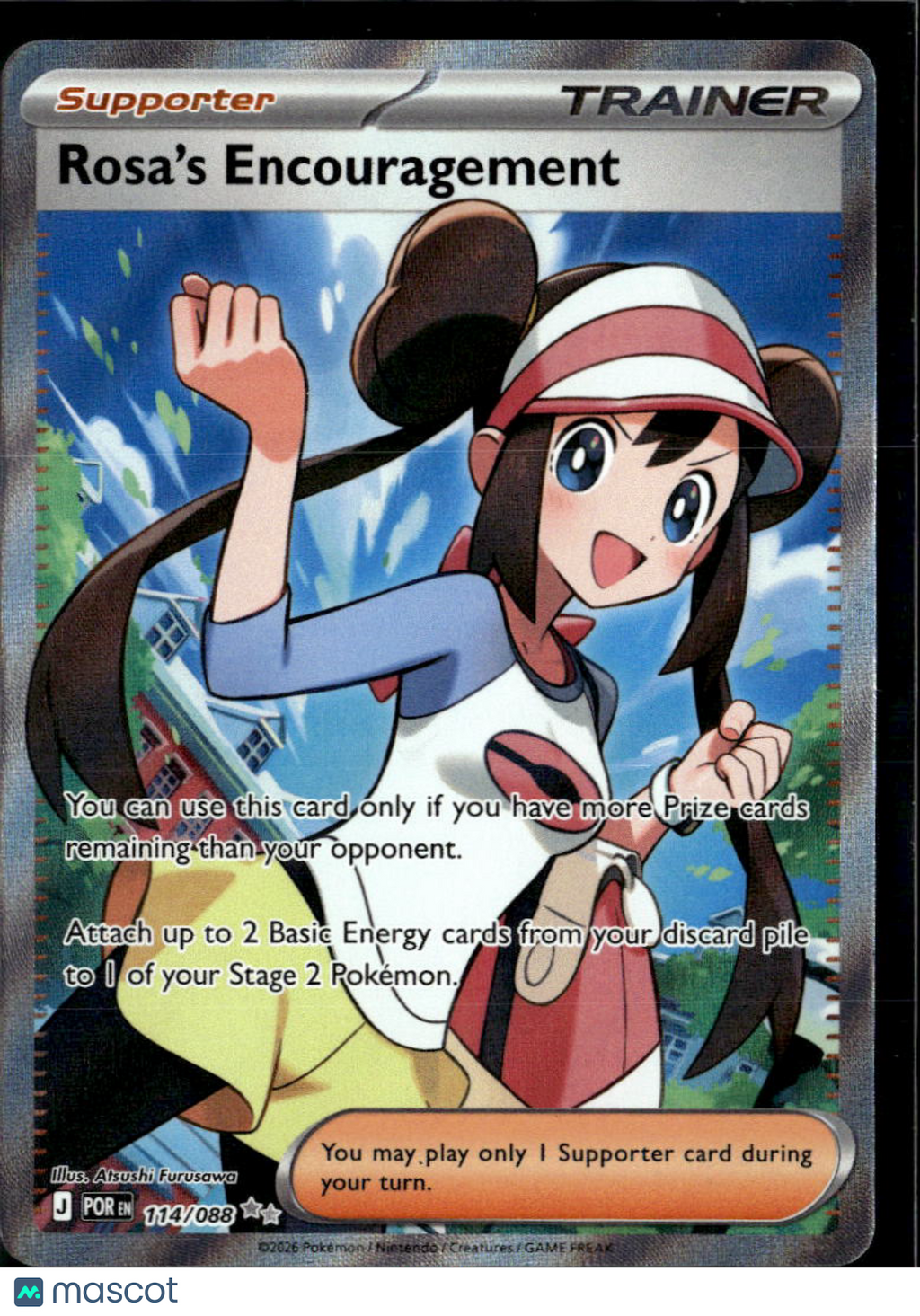 Rosa's Encouragement 2026  Perfect Order Holo Secret Rare FA #114/88