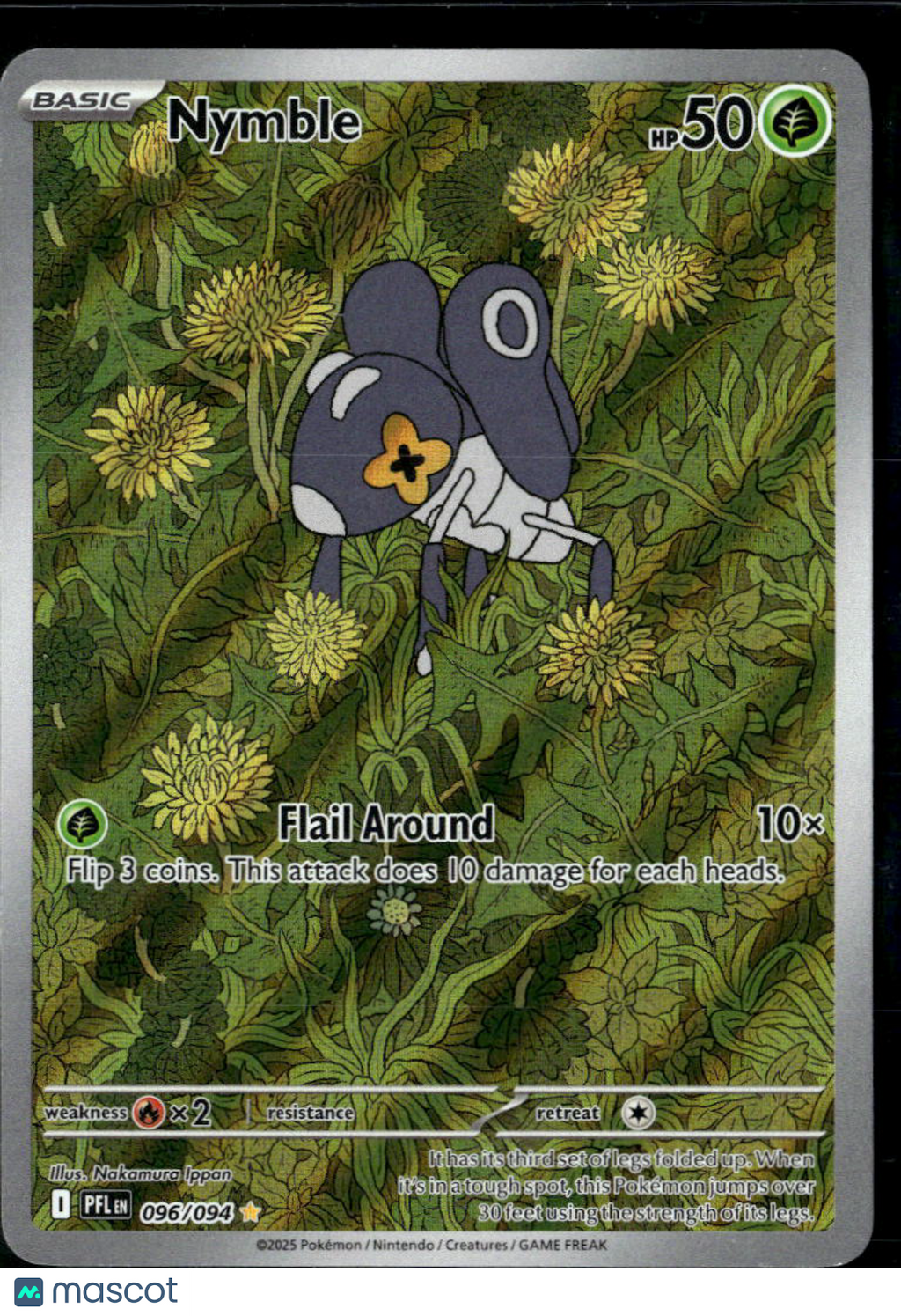 Nymble 2025 Mega Evolution – Phantasmal Flames Holo Secret Rare #96/94