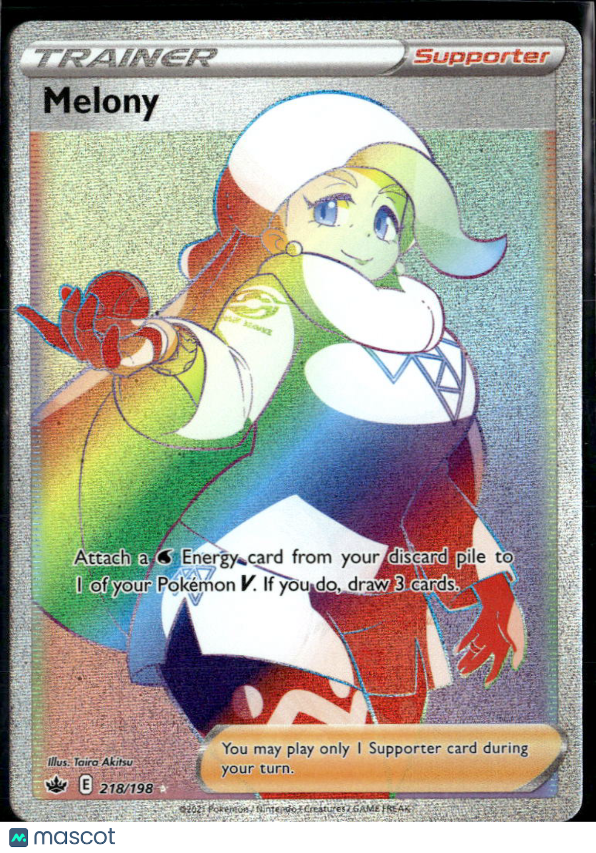 Melony 2021 Chilling Reign Rainbow Secret Rare SR FA HR #218/198