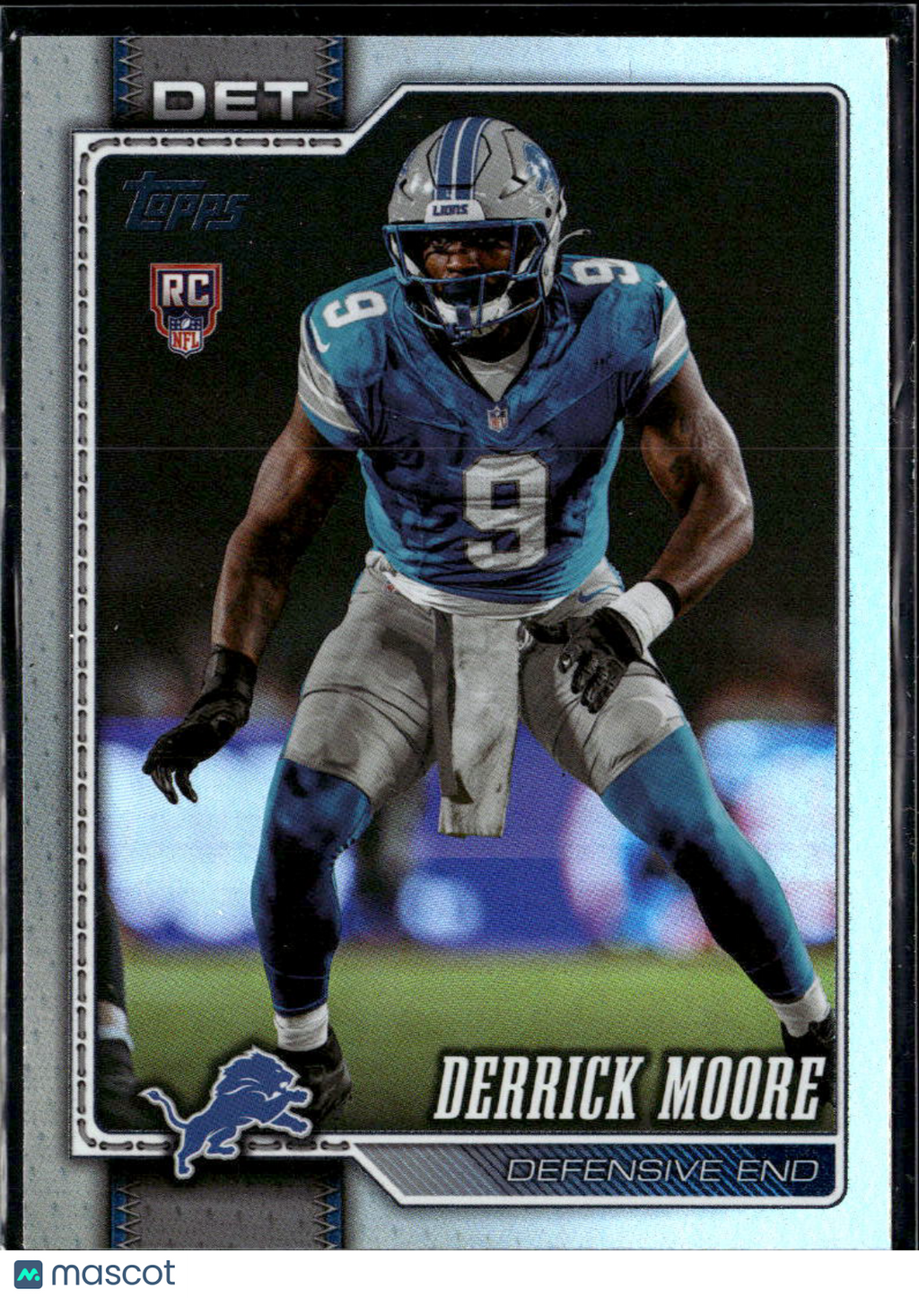 Derrick Moore 2026 Topps Rainbow Foil Rookie RC Detroit Lions