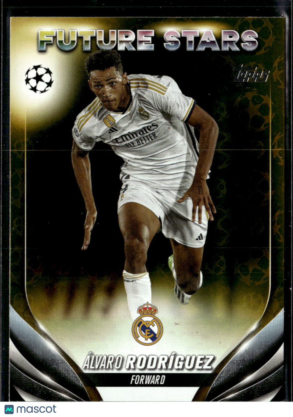 Alvaro Rodríguez 2024 Topps UEFA Yellow Star Ball Real Madrid C.F.