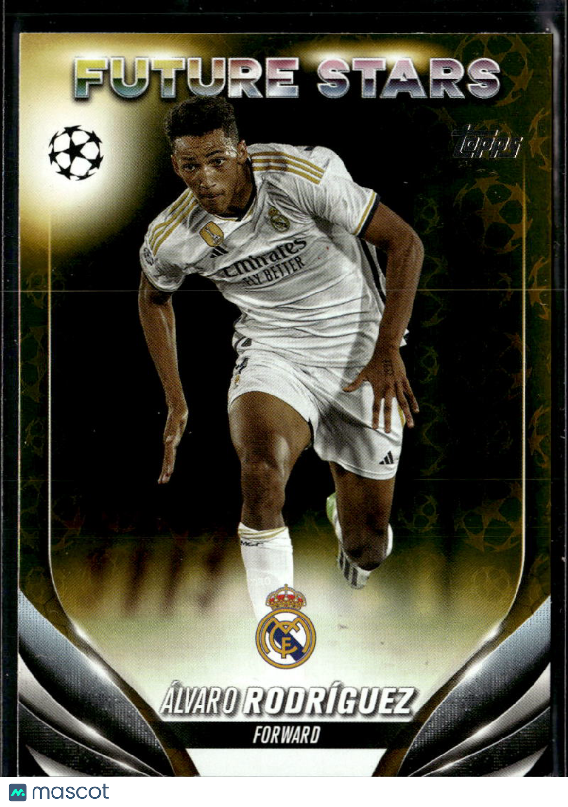 Alvaro Rodríguez 2024 Topps UEFA Yellow Star Ball Real Madrid C.F.