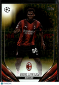 Yunus Musah 2024 Topps UEFA Club Competitions Yellow Star Ball AC Milan
