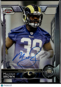 Malcolm Brown 2015 Topps Chrome RC Auto Autograph Texas Longhorns Rams