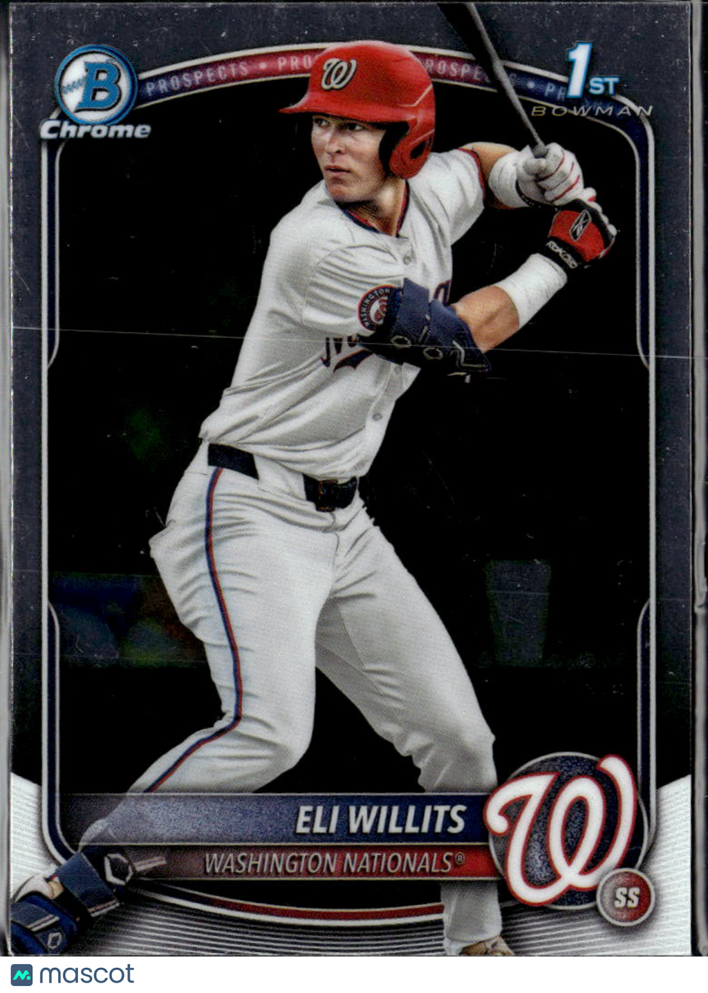 Eli Willits 2025 Bowman Chrome 1st Rookie RC Washington Nationals
