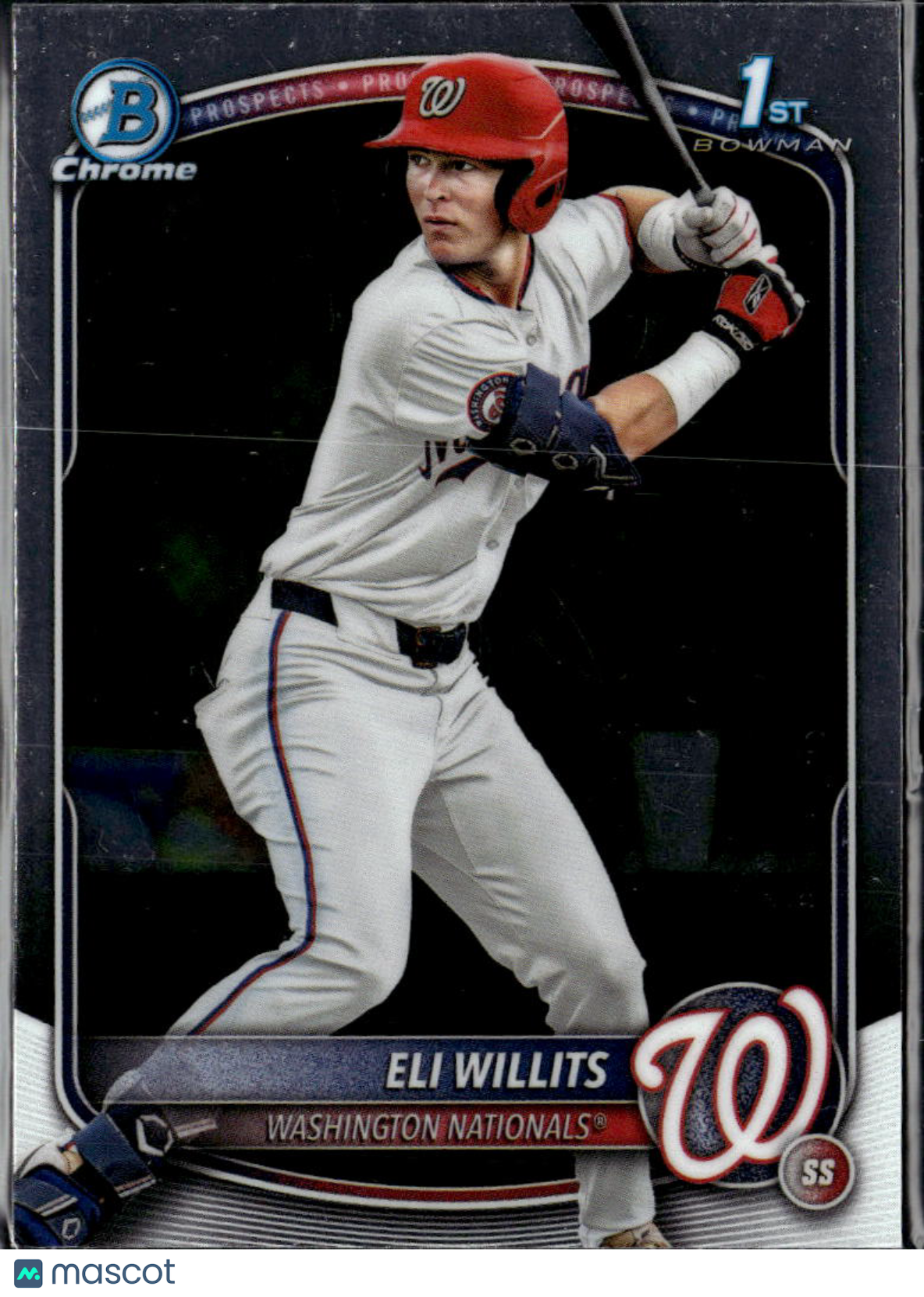 Eli Willits 2025 Bowman Chrome 1st Rookie RC Washington Nationals