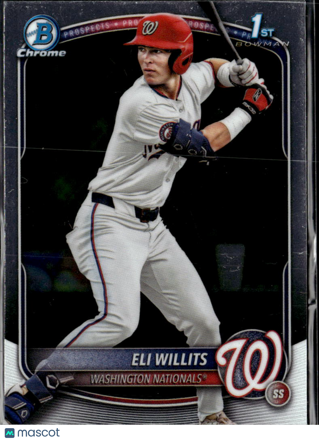 Eli Willits 2025 Bowman Chrome 1st Rookie RC Washington Nationals