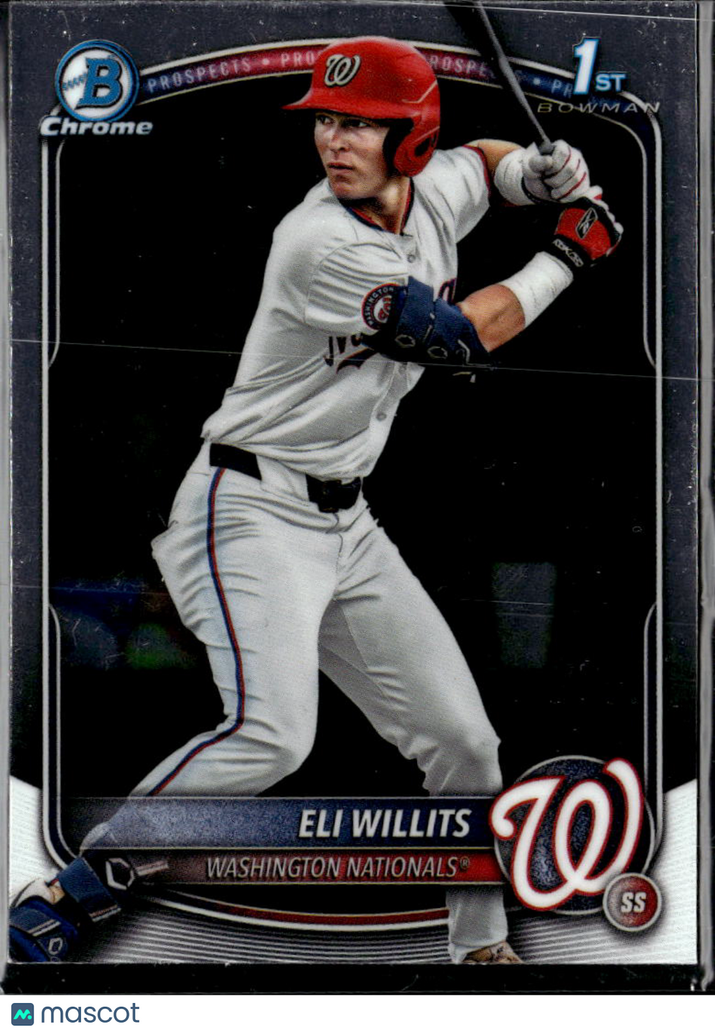Eli Willits 2025 Bowman Chrome 1st Rookie RC Washington Nationals