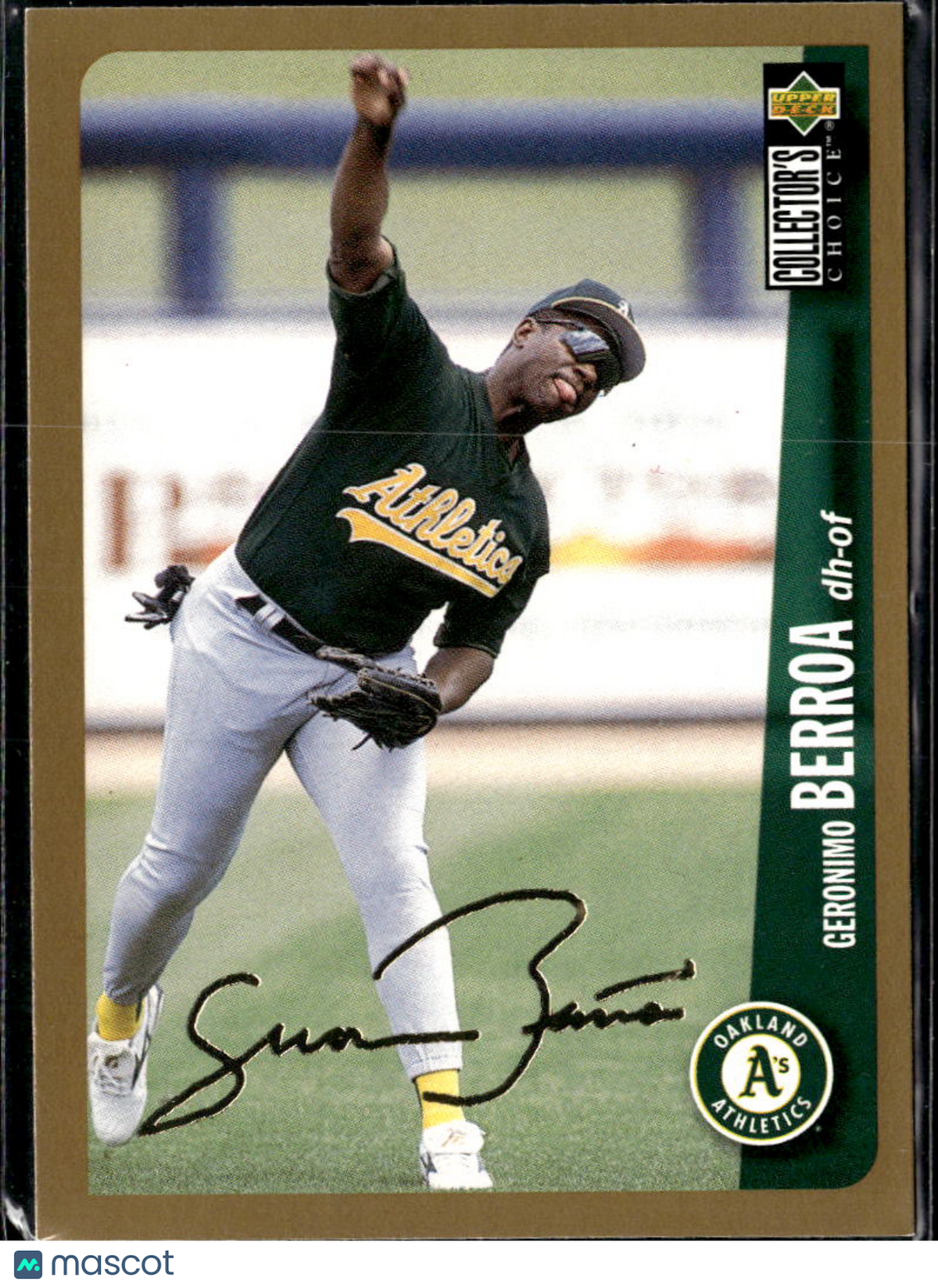 Geronimo Berroa 1996 Upper Deck Collector's Choice Gold Script Oakland Athletics