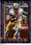 Brian Robinson Jr. 2025 Topps Chrome Neon Pulse Refractor San Francisco 49ers