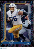 Joe Alt 2025 Topps Chrome Neon Pulse Refractor Los Angeles Chargers