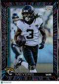 Jakobi Meyers 2025 Topps Chrome Neon Pulse Refractor Jacksonville Jaguars