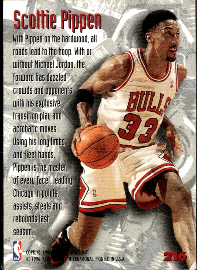 Scottie Pippen 1996 SkyBox Metal Nuts & Bolts Chicago Bulls