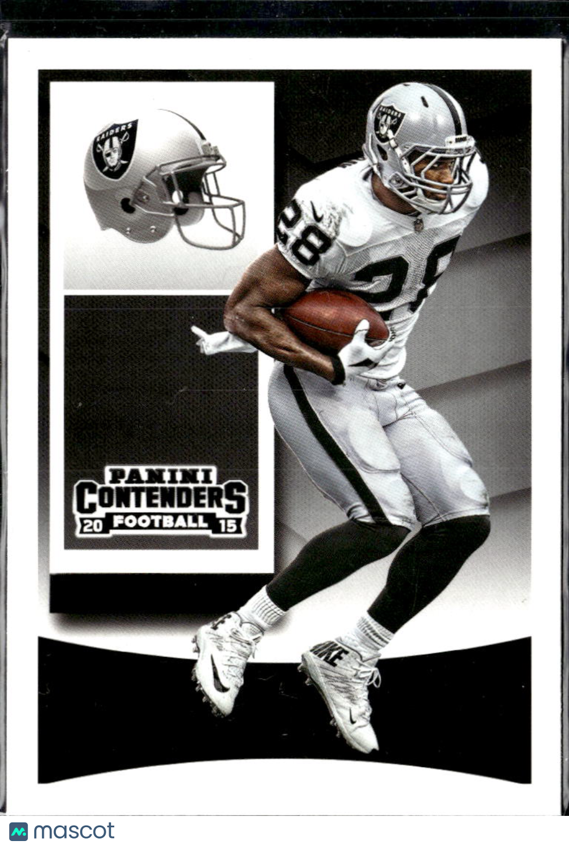 Latavius Murray 2015 Panini Contenders Missing Foil Error Card Oakland Raiders