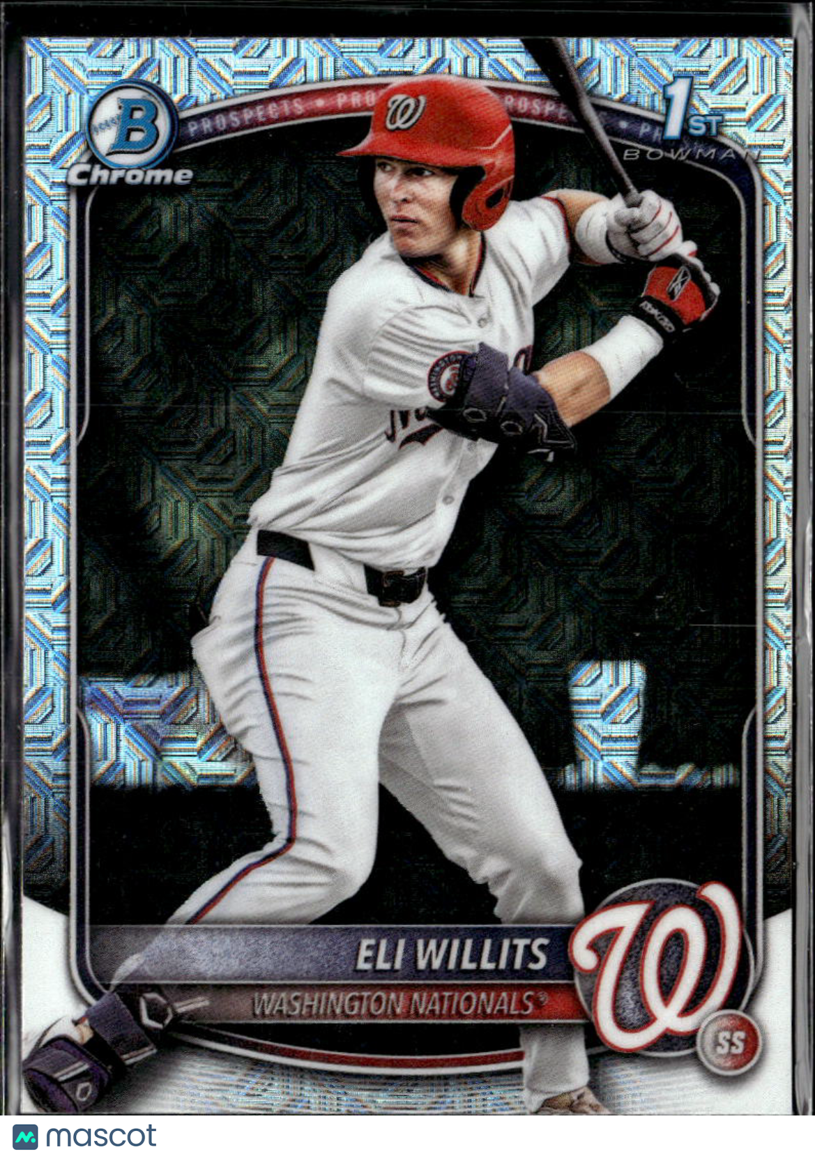 Eli Willits 2025 Bowman Chrome 1st Mega Box Refractor Washington Nationals