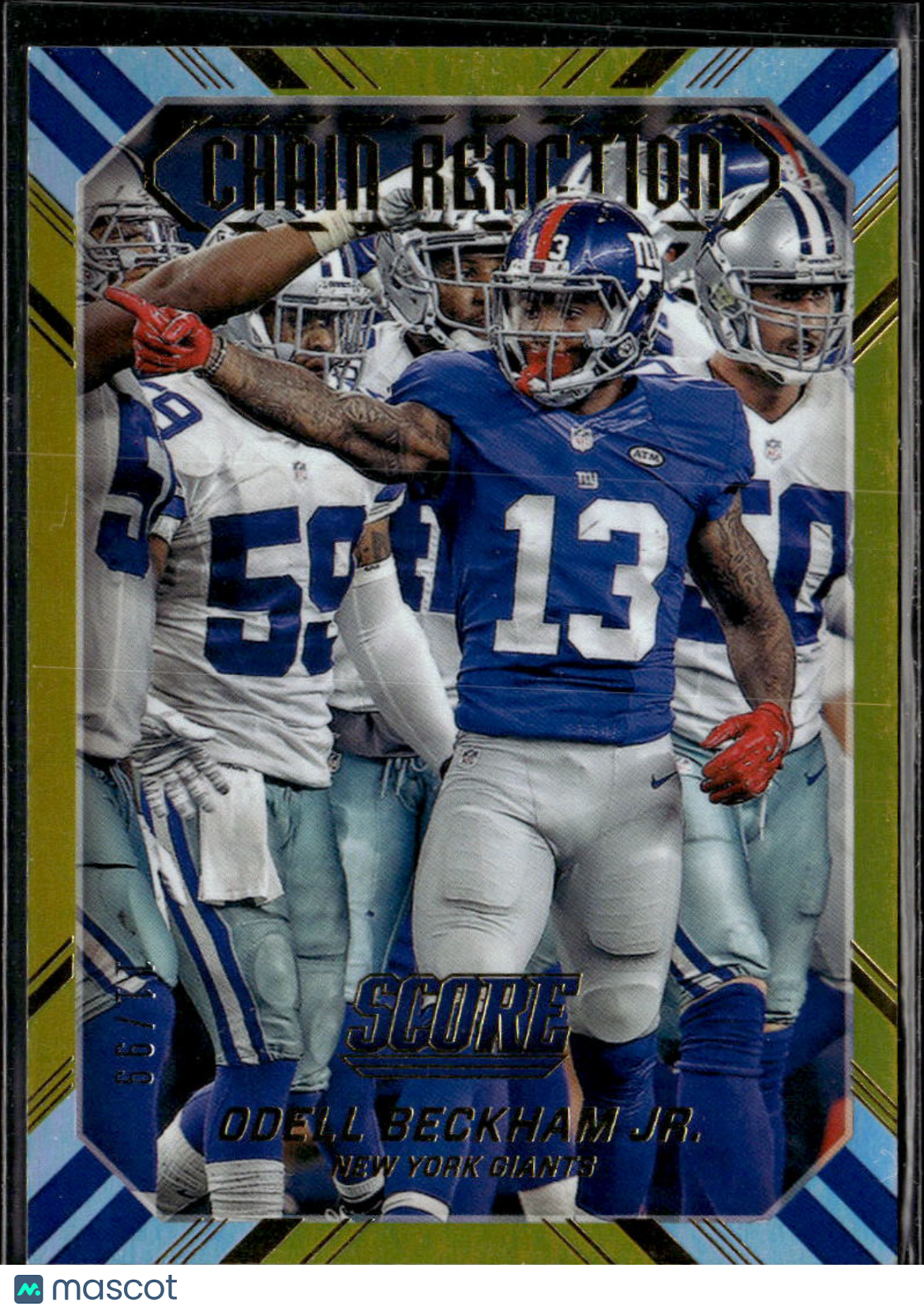 Odell Beckham Jr. 2016 Score Chain Reaction Gold 11/99 New York Giants