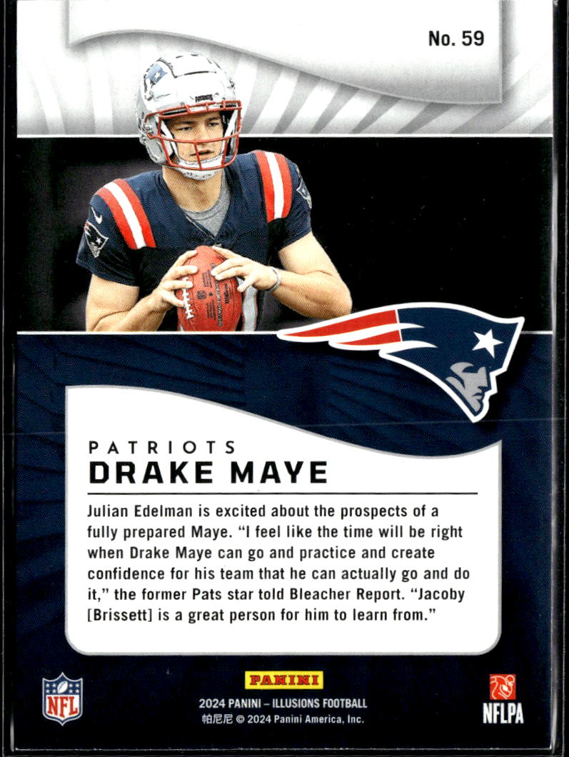 Drake Maye 2024 Illusions Rookie RC New England Patriots