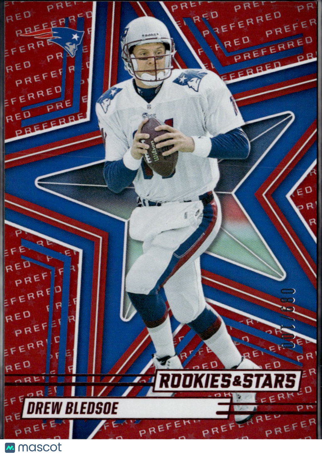 Drew Bledsoe 2025 Rookies & Stars Red 89/100 New England Patriots