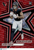 Jayden Higgins 2025 Rookies & Stars Red Rookie RC 6/100 Houston Texans