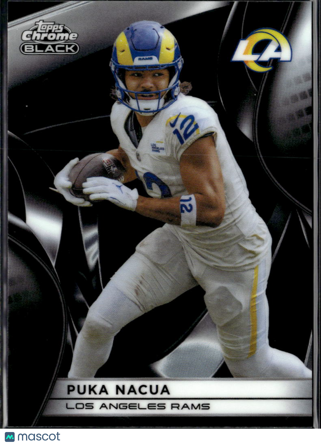 Puka Nacua 2025 Topps Chrome Black #60 Los Angeles Rams