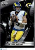 Matthew Stafford 2025 Topps Chrome Black #61 Los Angeles Rams