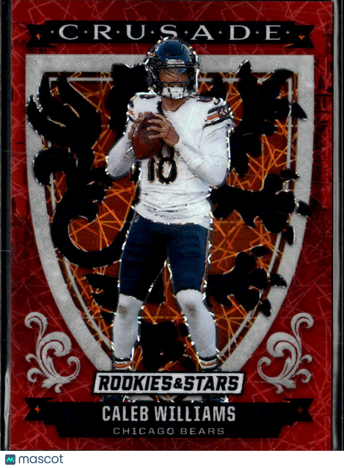 Caleb Williams 2025 Rookies & Stars Crusade Red Prizm Chicago Bears