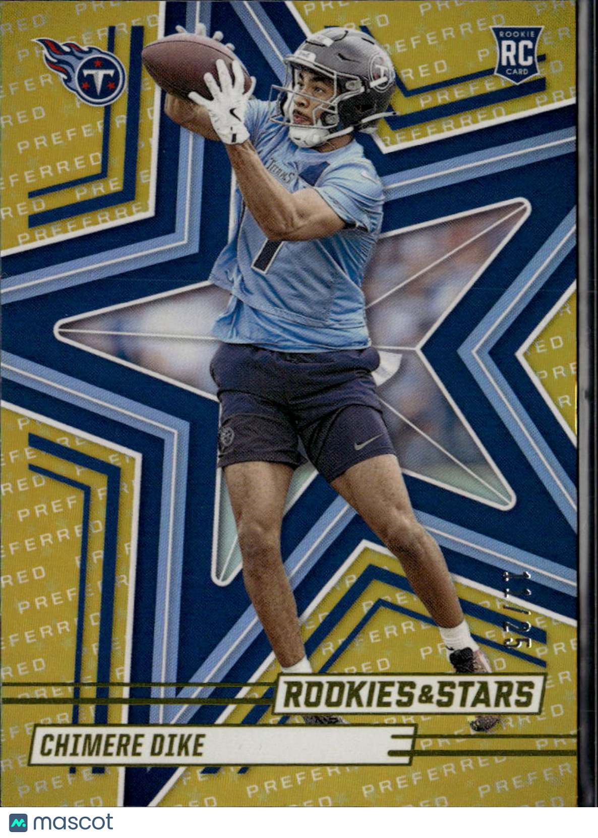 Chimere Dike 2025 Panini Rookies & Stars Football RC Tennessee Titans
