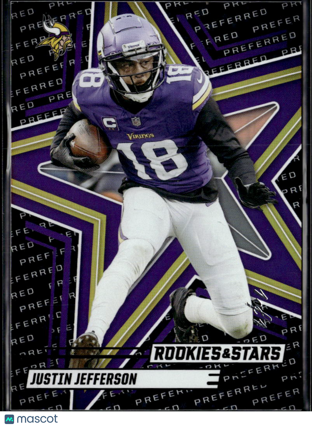 Justin Jefferson 2025 Rookies & Stars Black 1/1 Minnesota Vikings