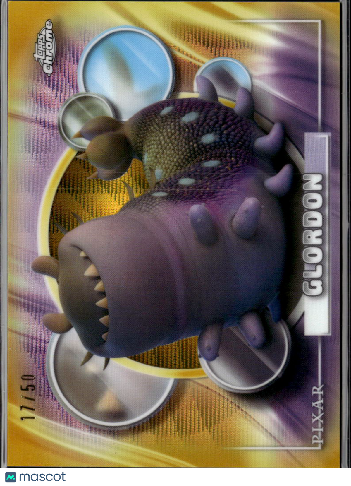 Glordon 2025 Topps Chrome Disney Debut GOLD Wave Refractor 17/50 #140