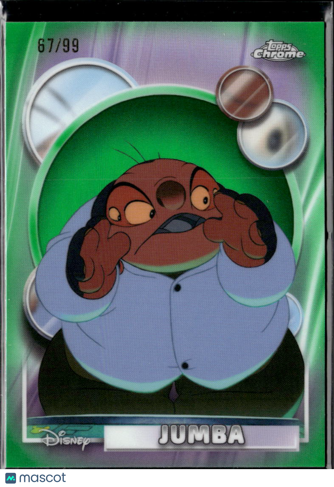 Jumba 2026 Topps Chrome Disney Green Refractor 67/99 #153