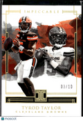 Tyrod Taylor 2018 Impeccable GOLD 3/10 #37 Cleveland Browns